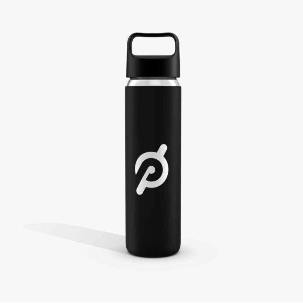 New Peloton Glass Bottle With Non Slip Silicon Sleeve